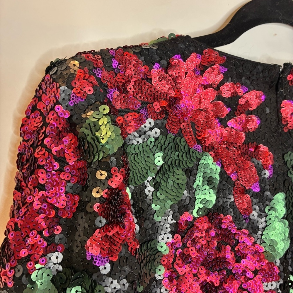 Saylor | Lou Floral Sequin Mini Dress Size Medium - Picture 7 of 9
